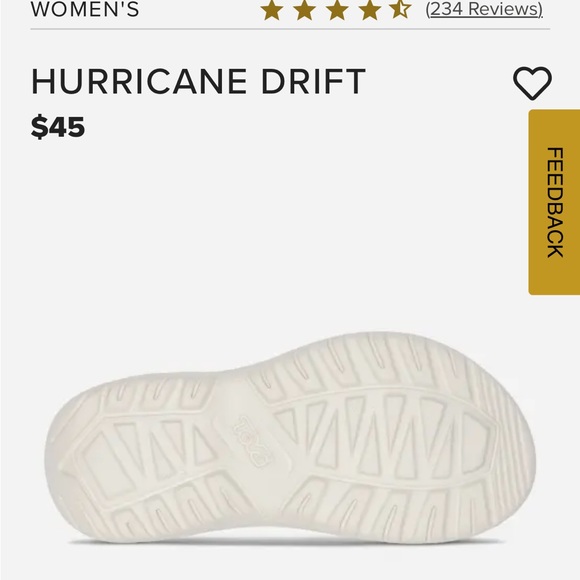 Teva Hurricane Drift waterproof Sandals Birch new - Picture 11 of 15